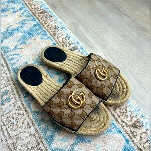 Gucci Espadrille Slide Sandal